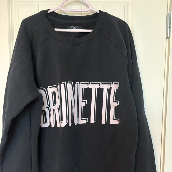 The "BRUNETTE" Big Sister Crew Neck Sweatshirt - Picture 2 of 4